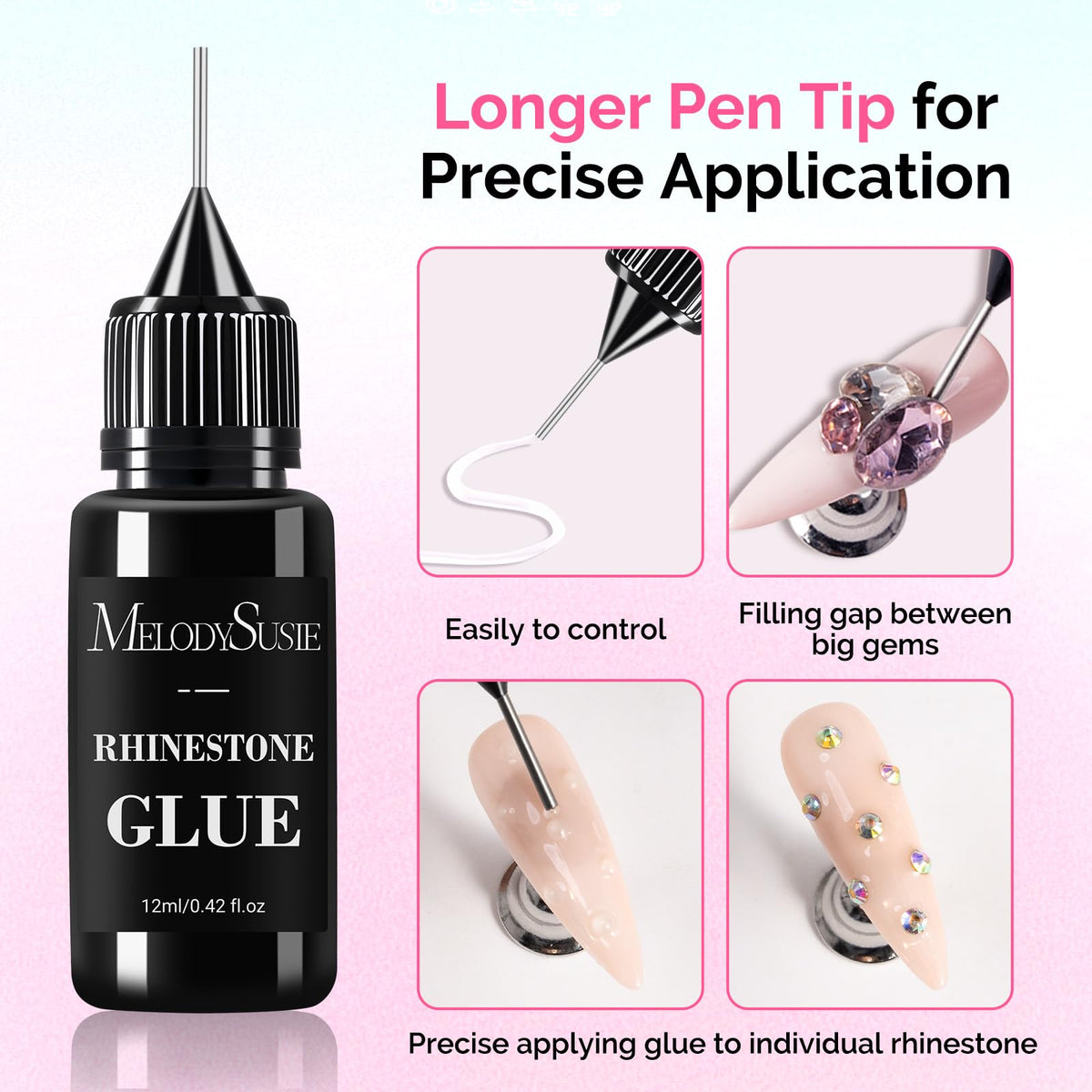 MelodySusie pen tip close-up for precise application and less mess