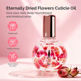 Close-up of preserved rose petals inside MelodySusie oil highlighting natural beauty and appeal