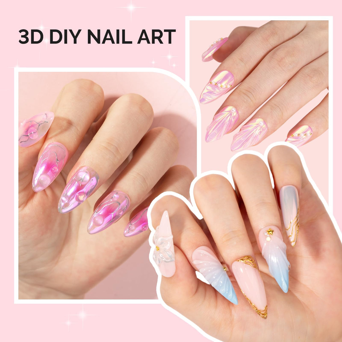 MelodySusie gel holding rhinestone in place showing strong adhesive benefit