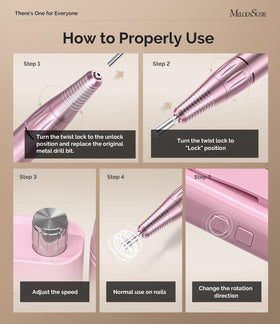 MelodySusie handpiece close-up showing vents and ergonomic grip that reduces heat and fatigue