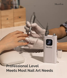 MelodySusie SC300F in use during home manicure offering steady control and comfort