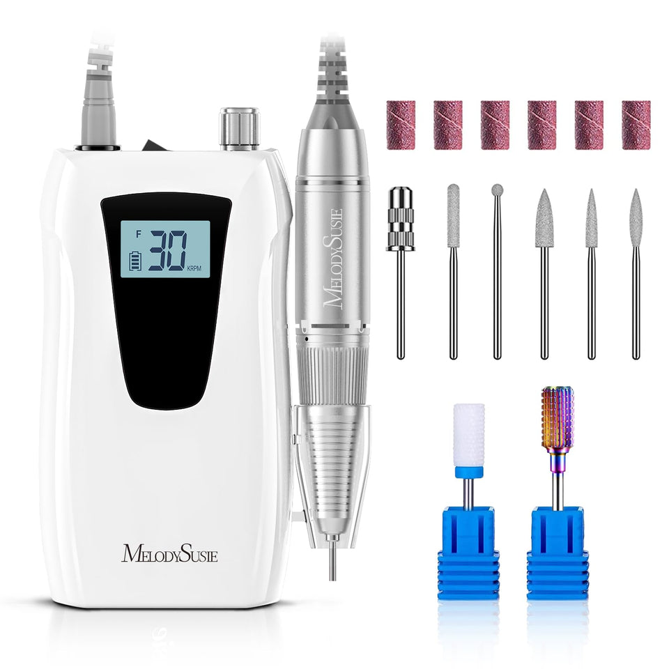 MelodySusie SC320D front view showing compact clip-on module and handpiece for portability