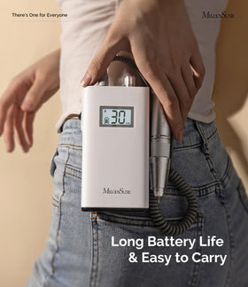 MelodySusie SC320H clipped to waist demonstrating portable hands-free carry