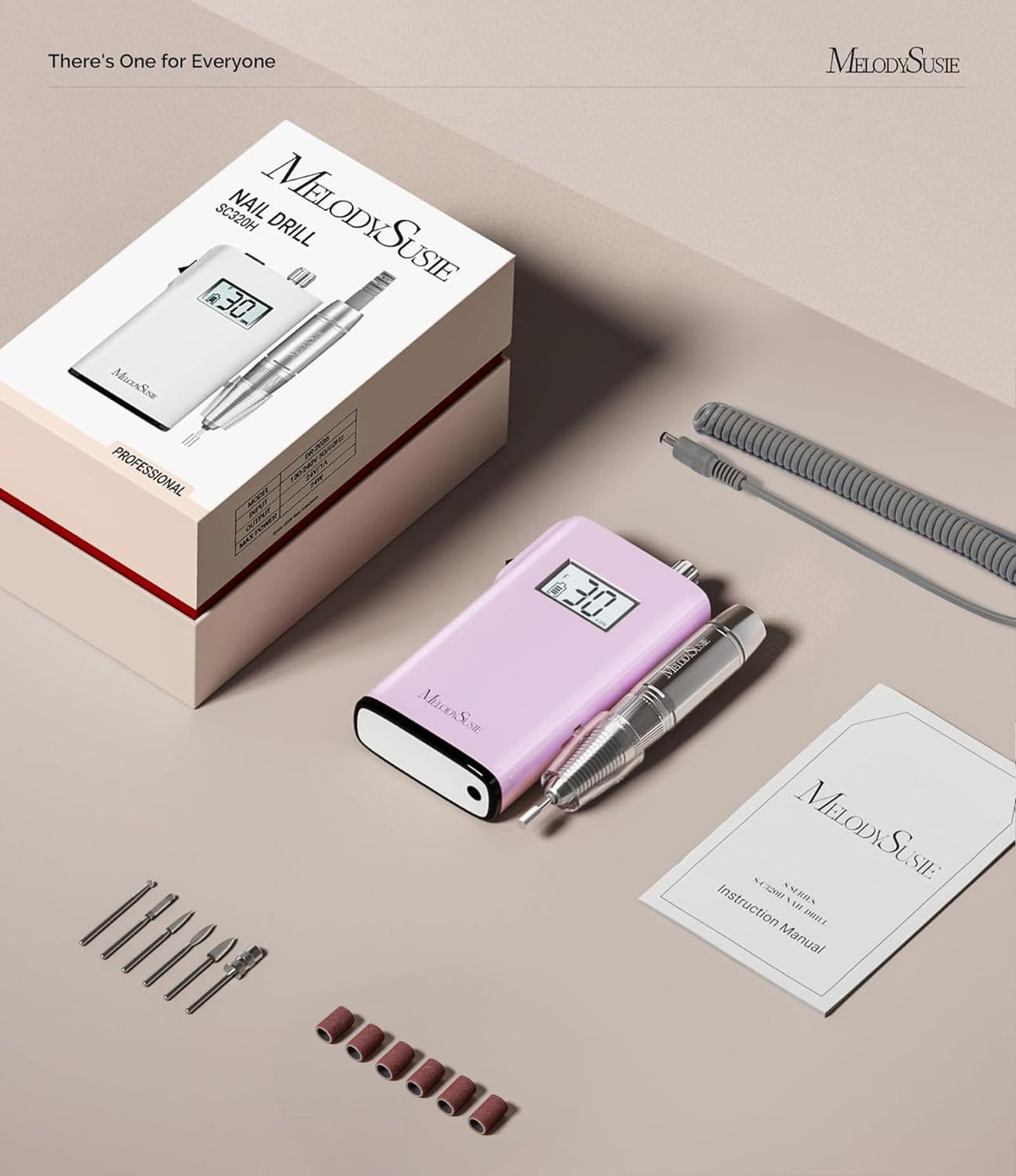 MelodySusie Scamander next to a ruler indicating battery size and long runtime advantage