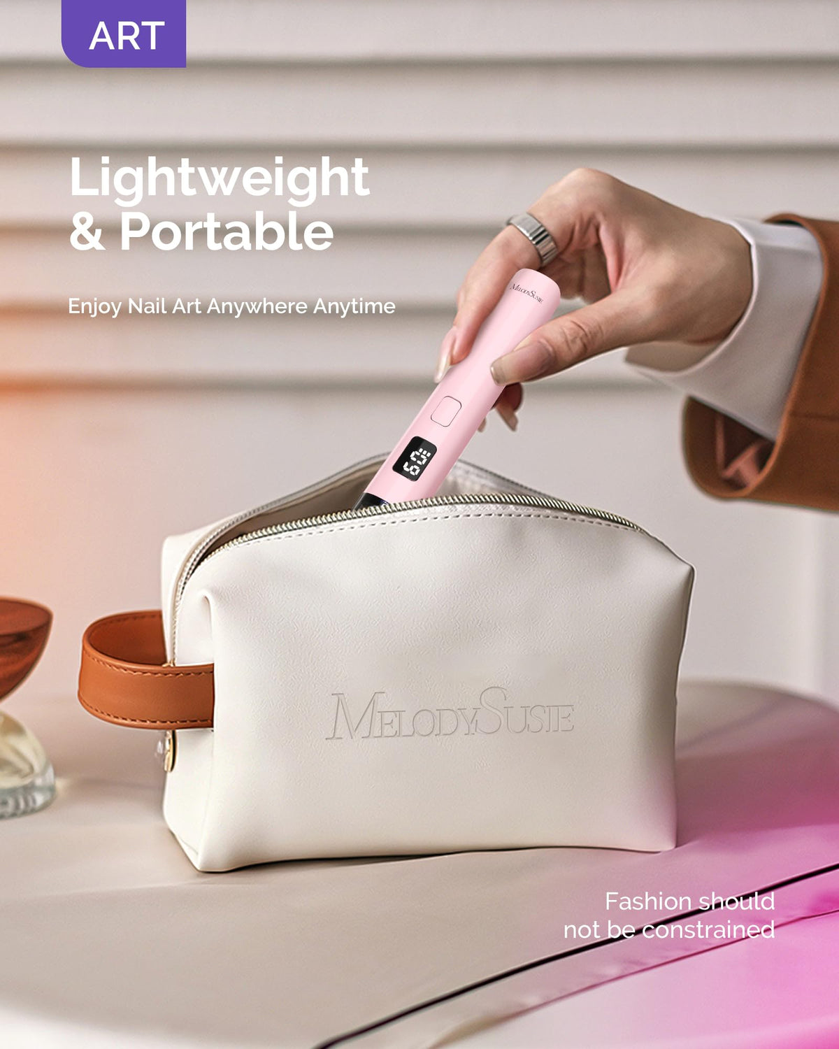 MelodySusie P-ART01R beside a coin to show scale and pocket-friendly portability