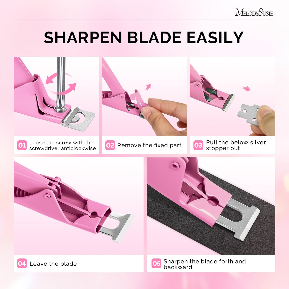 MelodySusie clippers beside ruler to show scale and accurate length control