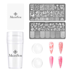 MelodySusie clear stamper front view showing visibility and precise placement benefit