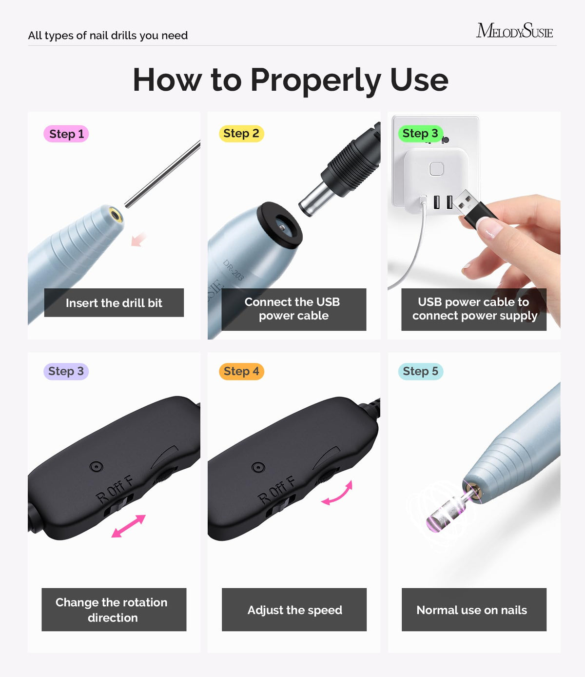 MelodySusie USB adapter connected for flexible charging on the go