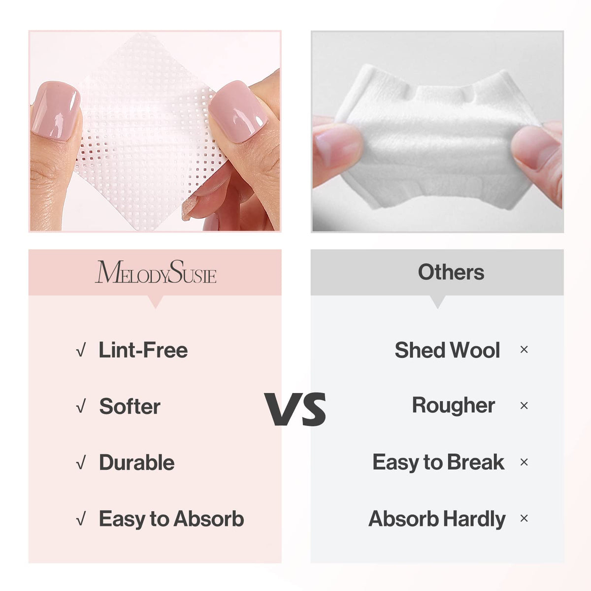 MelodySusie wipe held in hand demonstrating soft strength and easy use