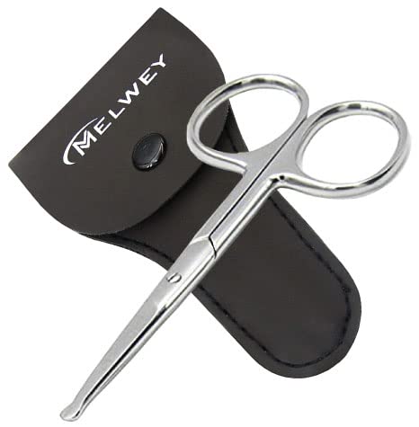 MELWEY front view of 3.7-inch rounded scissors showing compact shape and safe tips