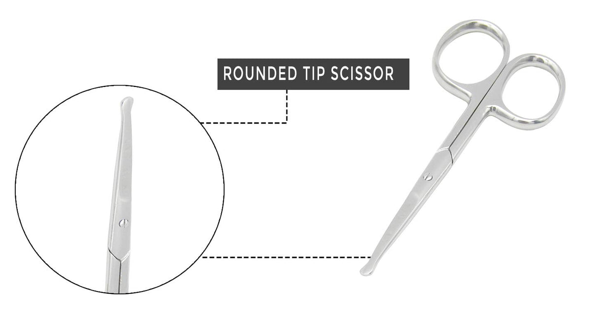 MELWEY small scissors stored in travel pouch for grooming on the go convenience