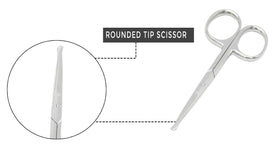 MELWEY small scissors stored in travel pouch for grooming on the go convenience
