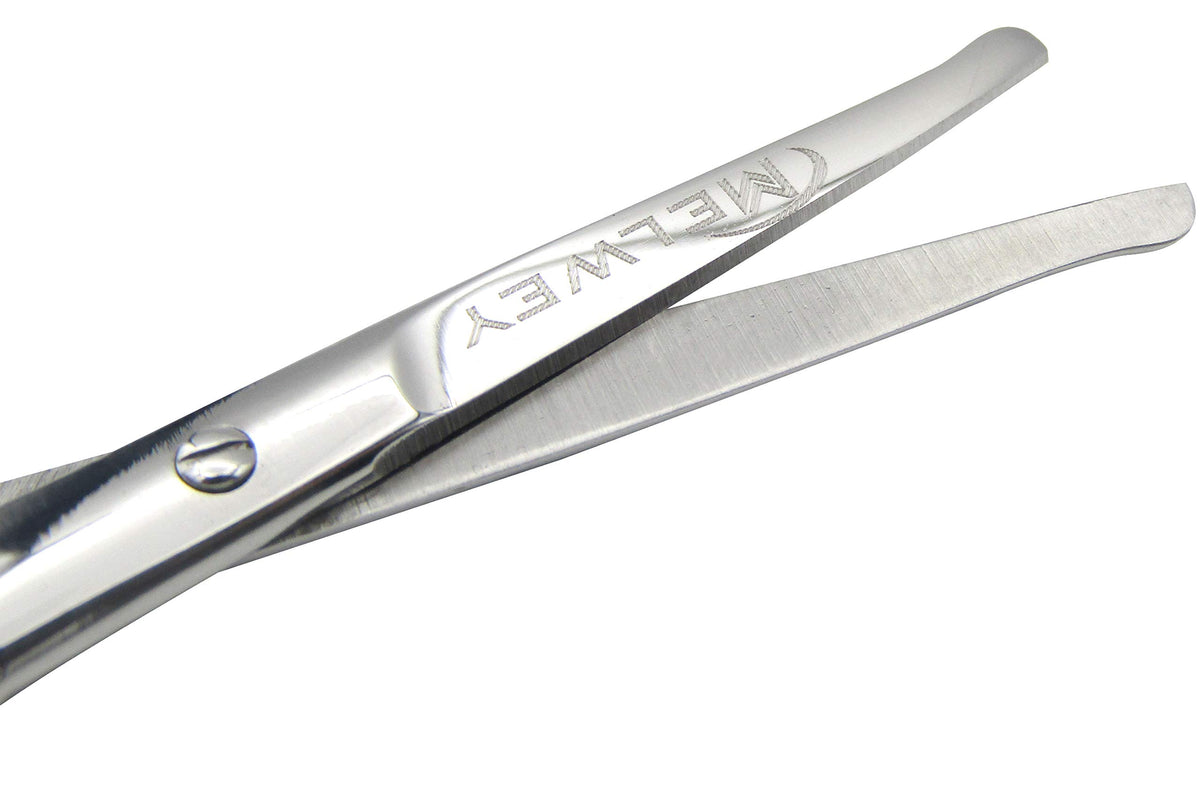 MELWEY scissors trimming nose hair demonstrating safe precise grooming
