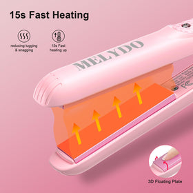MELYDO ceramic plate close-up illustrating smooth surface for frizz control