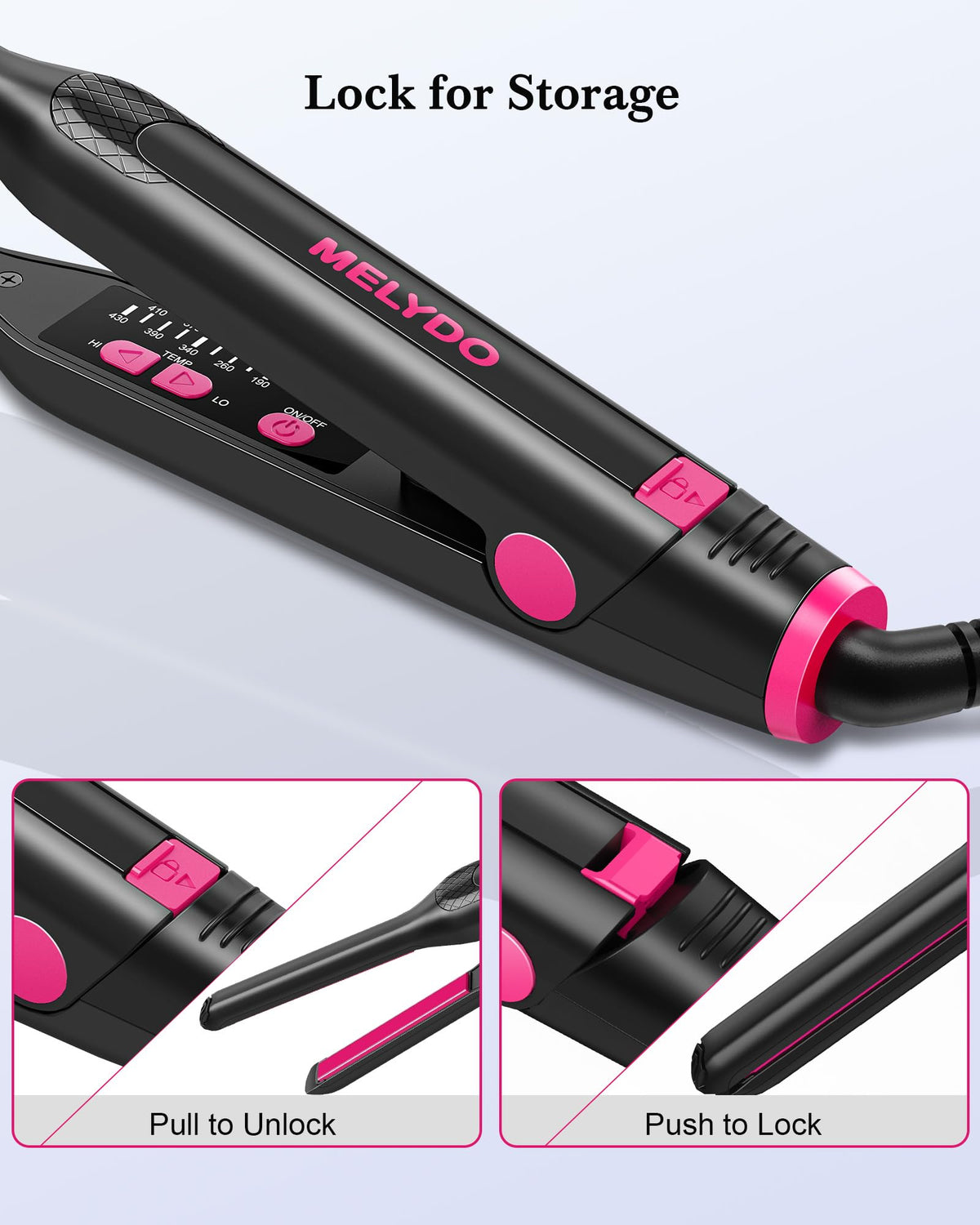 MELYDO packaged travel-ready kit with dual-voltage convenience