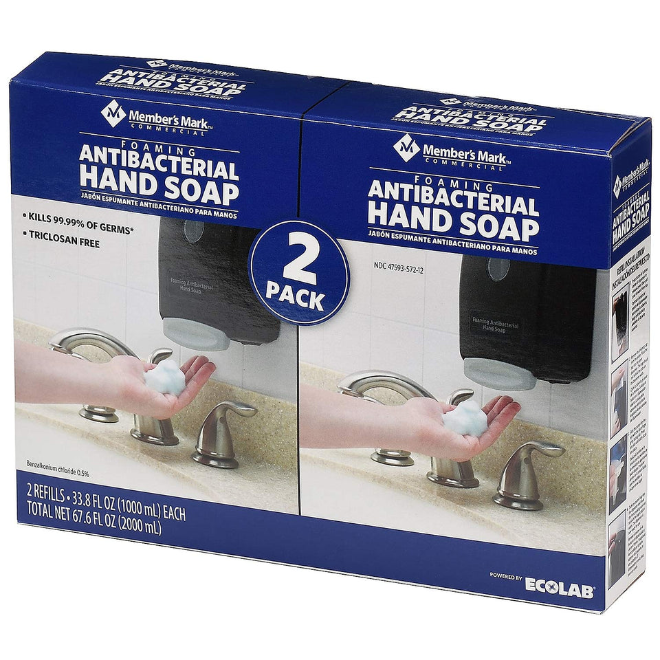 Member's Mark front packaging showing refill label and volume benefit