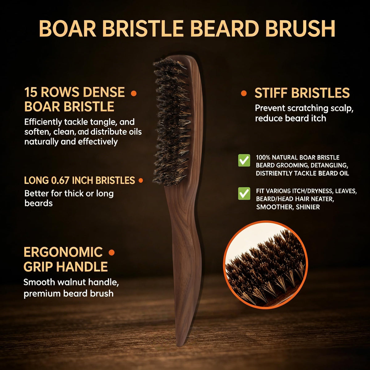 MenGate brush held in hand showing size and balanced control during styling