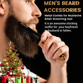 MenGate comb used to style a beard, precise grooming and neat appearance benefit