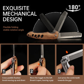 MenGate zebrawood handle detail provides non-slip grip advantage