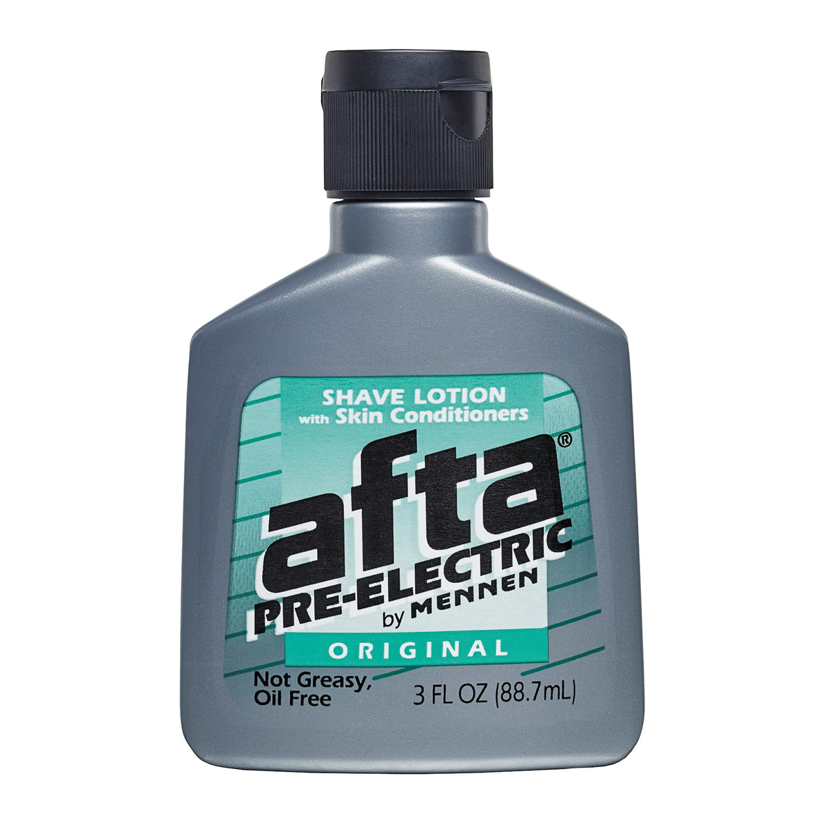 Mennen Afta front packaging shows 3 oz bottle and benefit of reducing shaving irritation