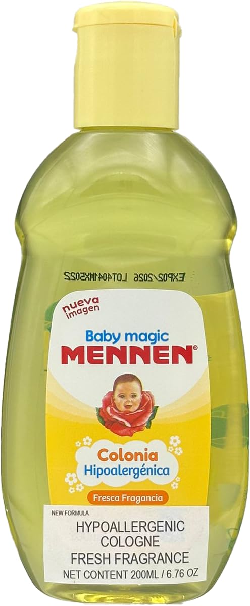 Mennen Baby Magic applied after bath demonstrating soothing routine and pleasant scent benefit