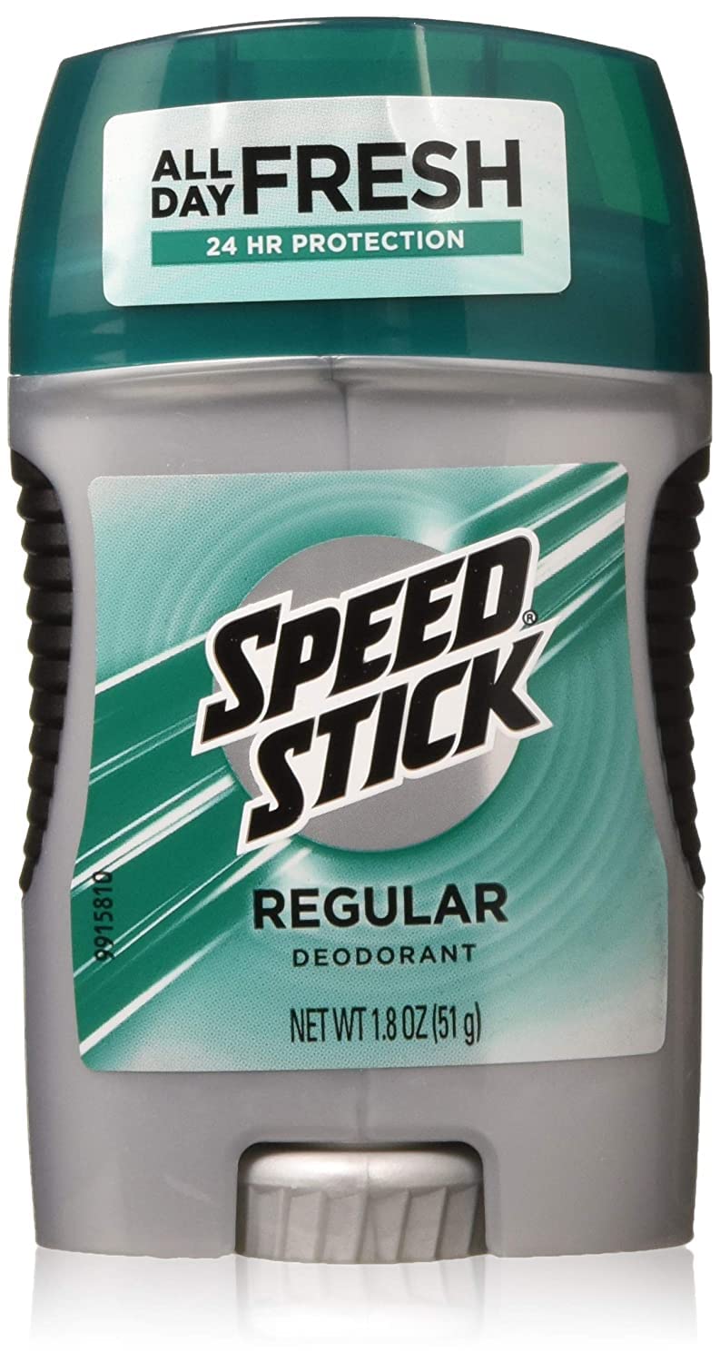 Mennen Speed Stick front packaging shows compact regular scent stick offering easy daily use