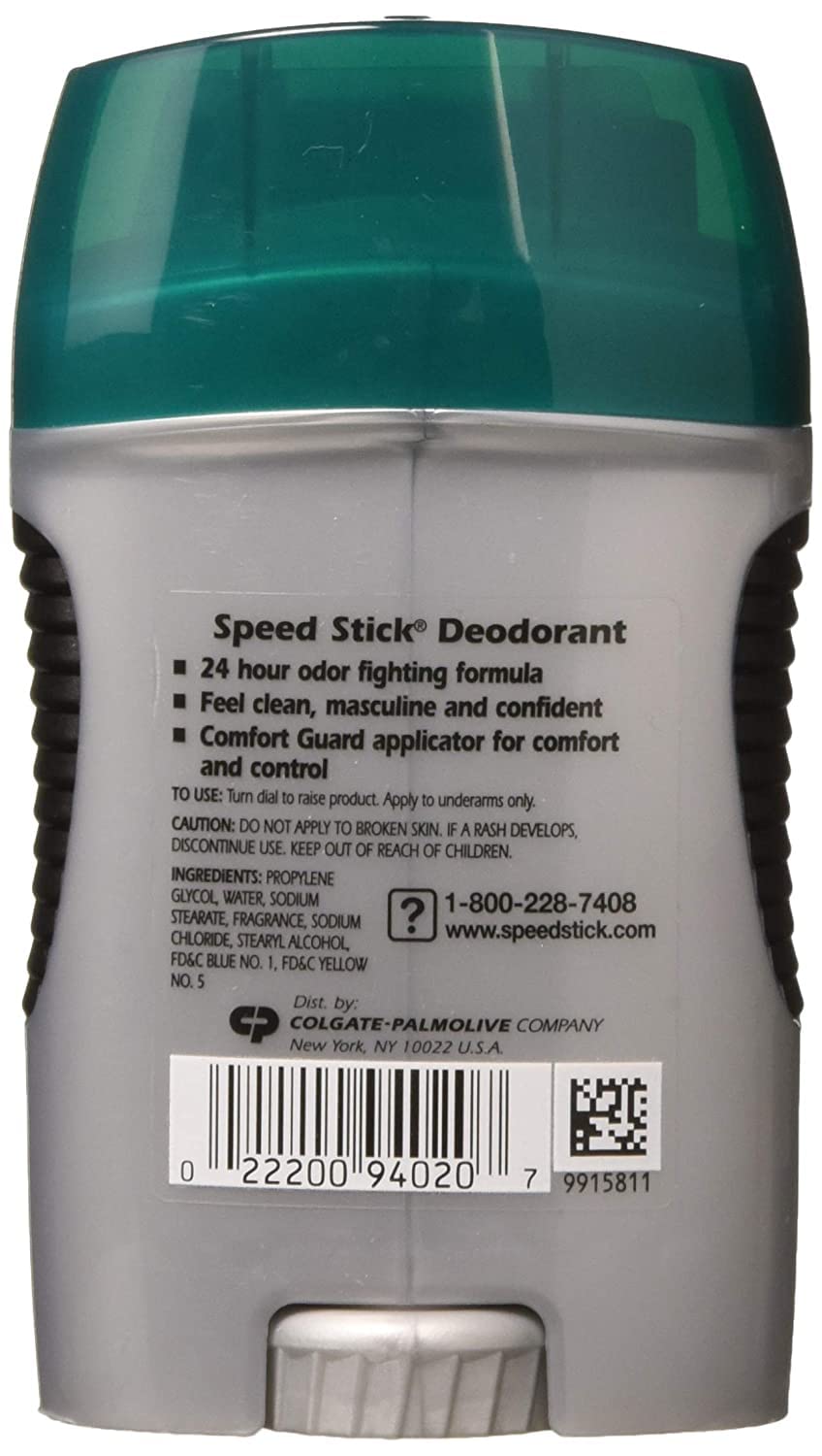 Mennen Speed Stick open stick texture demonstrating smooth application and quick-dry benefit