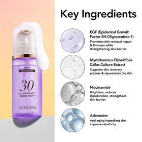 MENOKIN label close-up highlighting ingredients list and product transparency