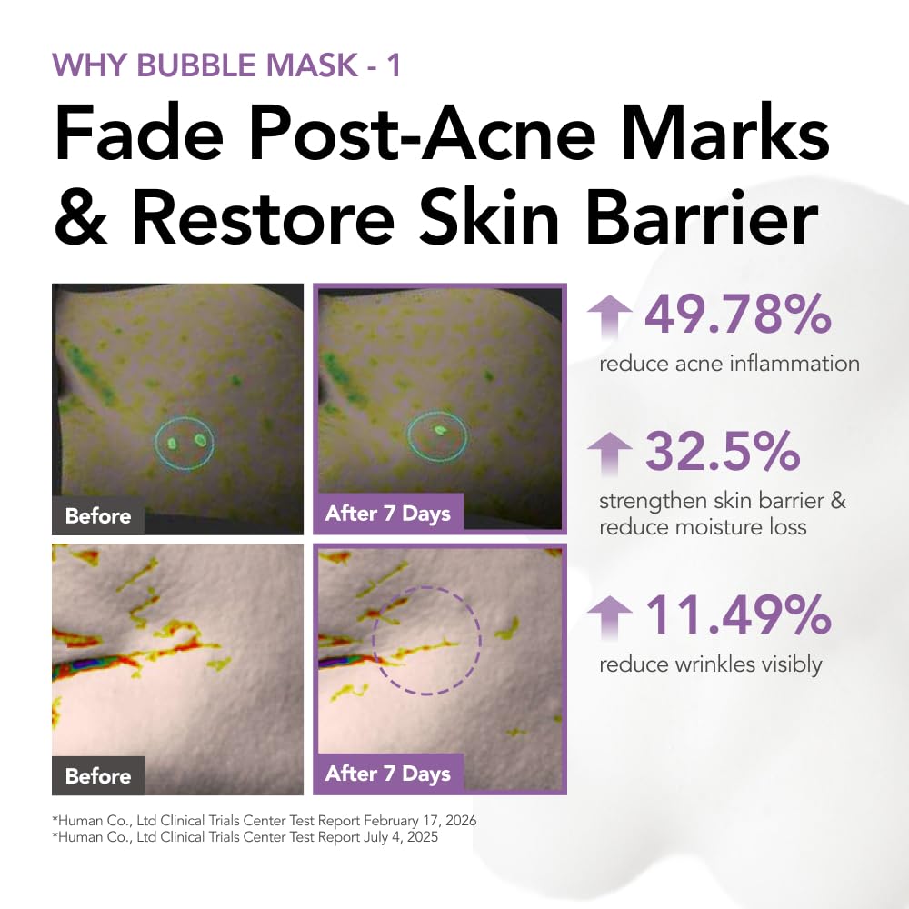 MENOKIN mask application on model showing quick foam formation and convenience