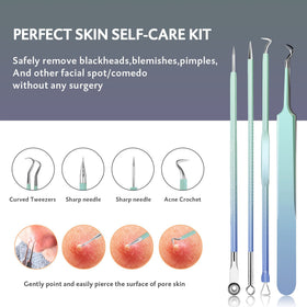 MENOLY extractor in use on nose demonstrating precise blackhead removal for improved skin appearance