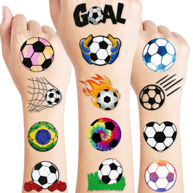 MeoIsDaBest front packaging showing soccer tattoo sheets and bright designs to excite kids