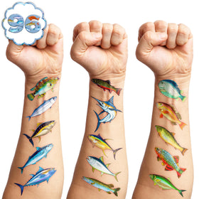 MeoIsDaBest kids wearing tattoos smiling, showing fun party benefit