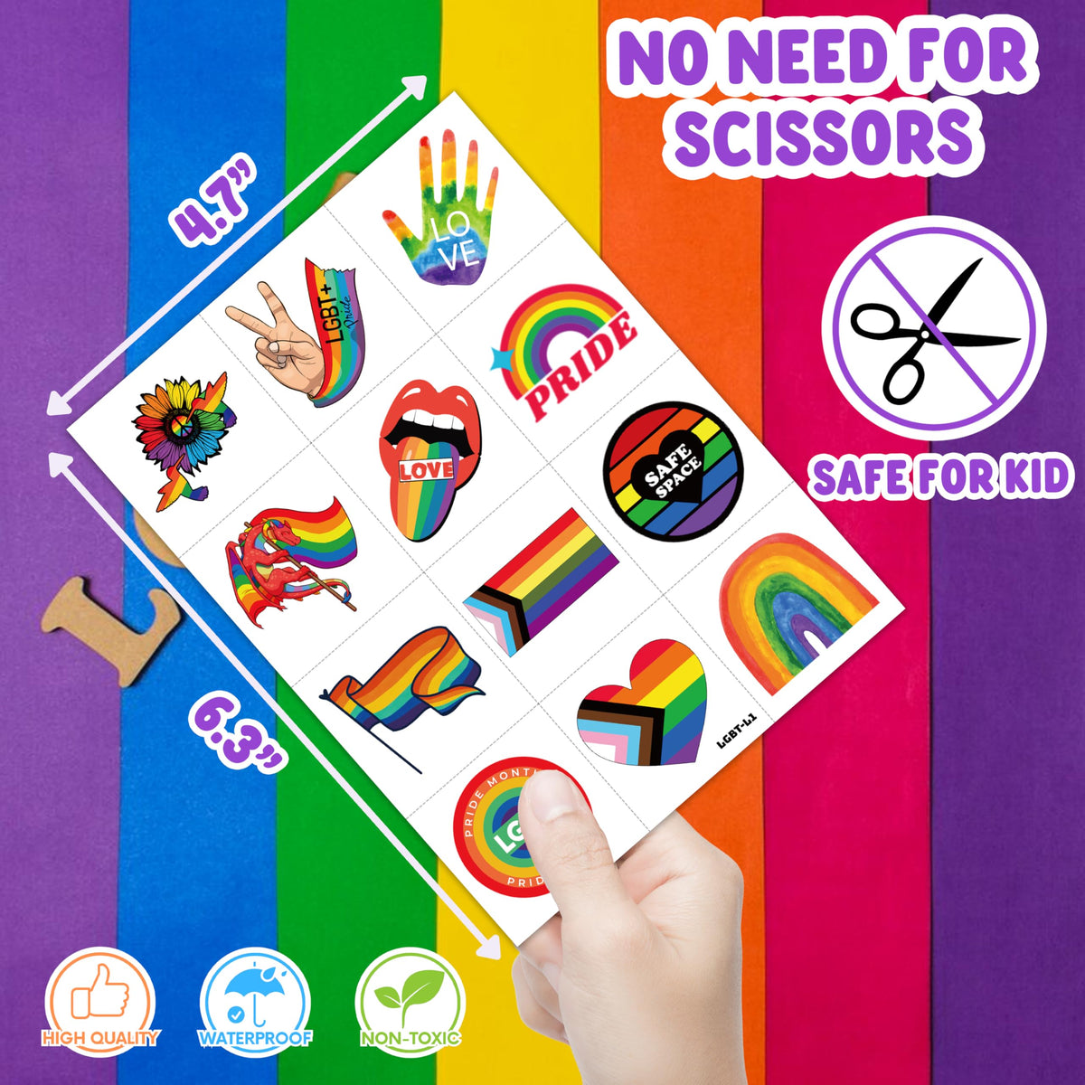 MeoIsDaBest finished tattoo on wrist at a festival highlighting bold pride visibility