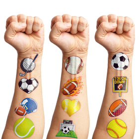 MeoIsDaBest lifestyle scene at kids party showing tattoos on children boosting event fun