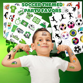 MeoIsDaBest close-up of a tattoo sheet highlighting detailed soccer graphics and clear prints