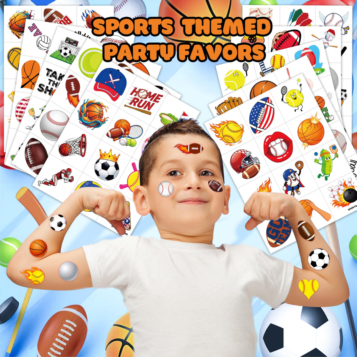 MeoIsDaBest close-up of a full sheet highlighting colorful sports designs and clarity