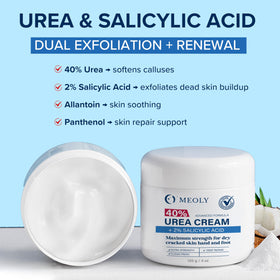 MEOLY close-up texture of cream showing rich emollient properties