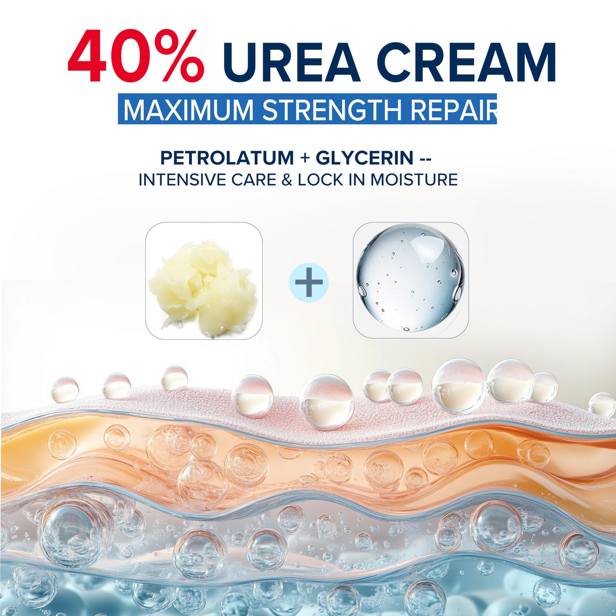 MEOLY cream applied to heel to soften and hydrate rough skin