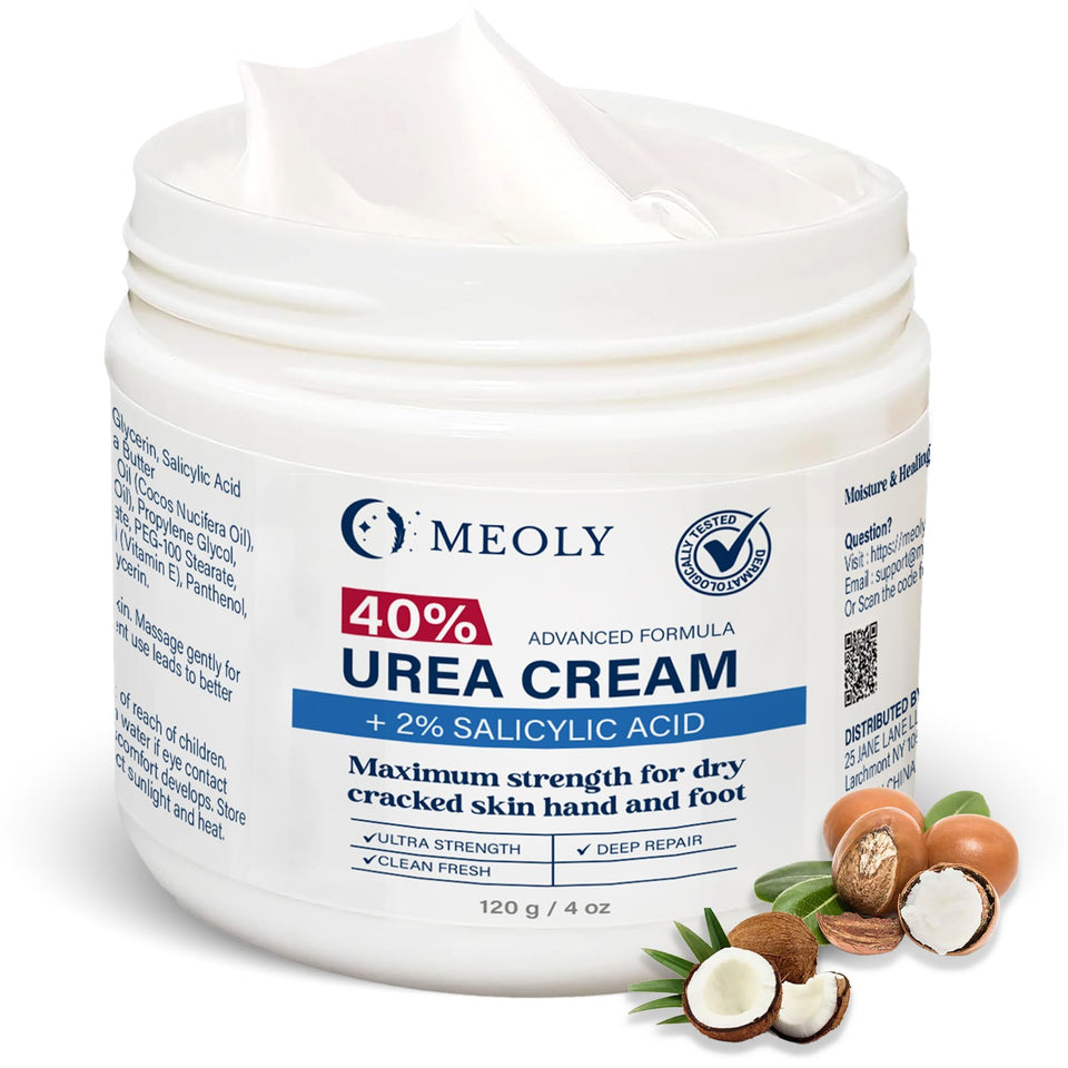 MEOLY front tube showing product benefits for intense hydration