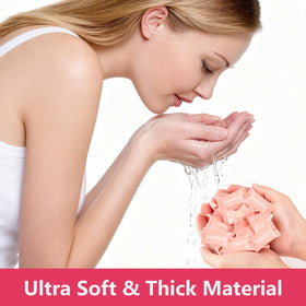 MEQHUO close-up cotton texture of expanded towel highlighting softness and absorbency