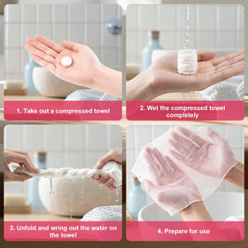 MEQHUO expanded 9x7.5 inch towel laid flat showing full coverage benefit