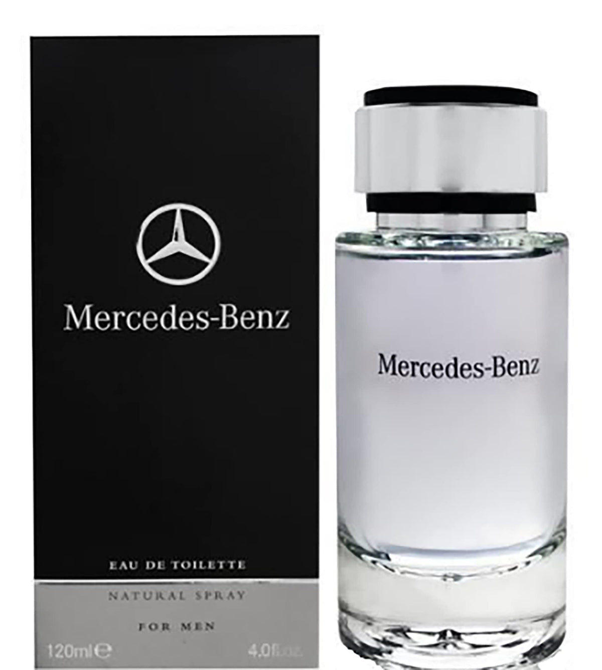 Mercedes Benz front bottle shot showing elegant design and premium appeal