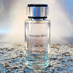 Mercedes Benz vetiver texture close-up evoking earthy depth and lasting base