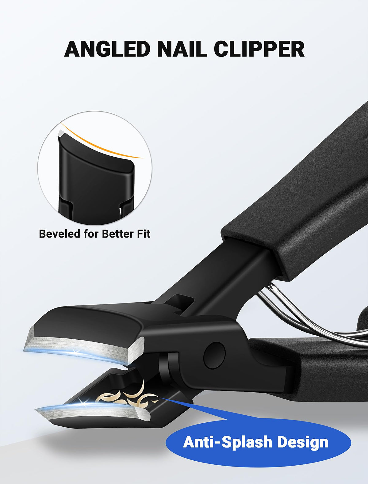 MERDTTES wide-jaw clipper open to 37mm for cutting thick toenails easily