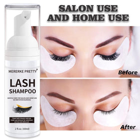 Mererke_Pretty before and after lashes showing cleaner, defined extension look