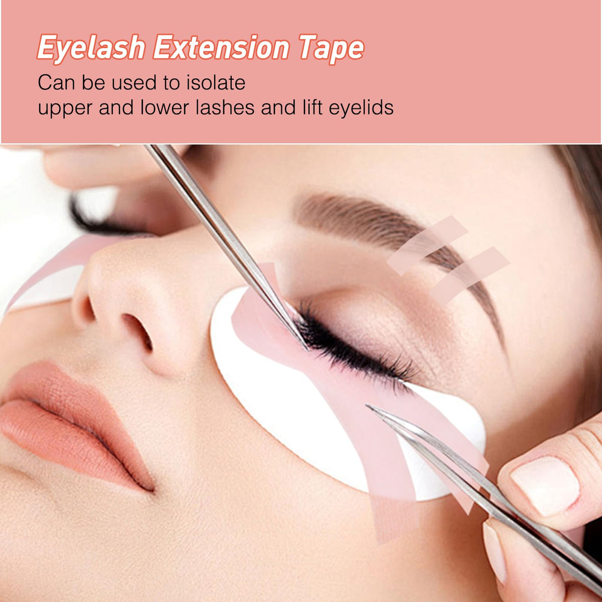 MERETON lash tape on a salon workstation illustrating professional, quick use