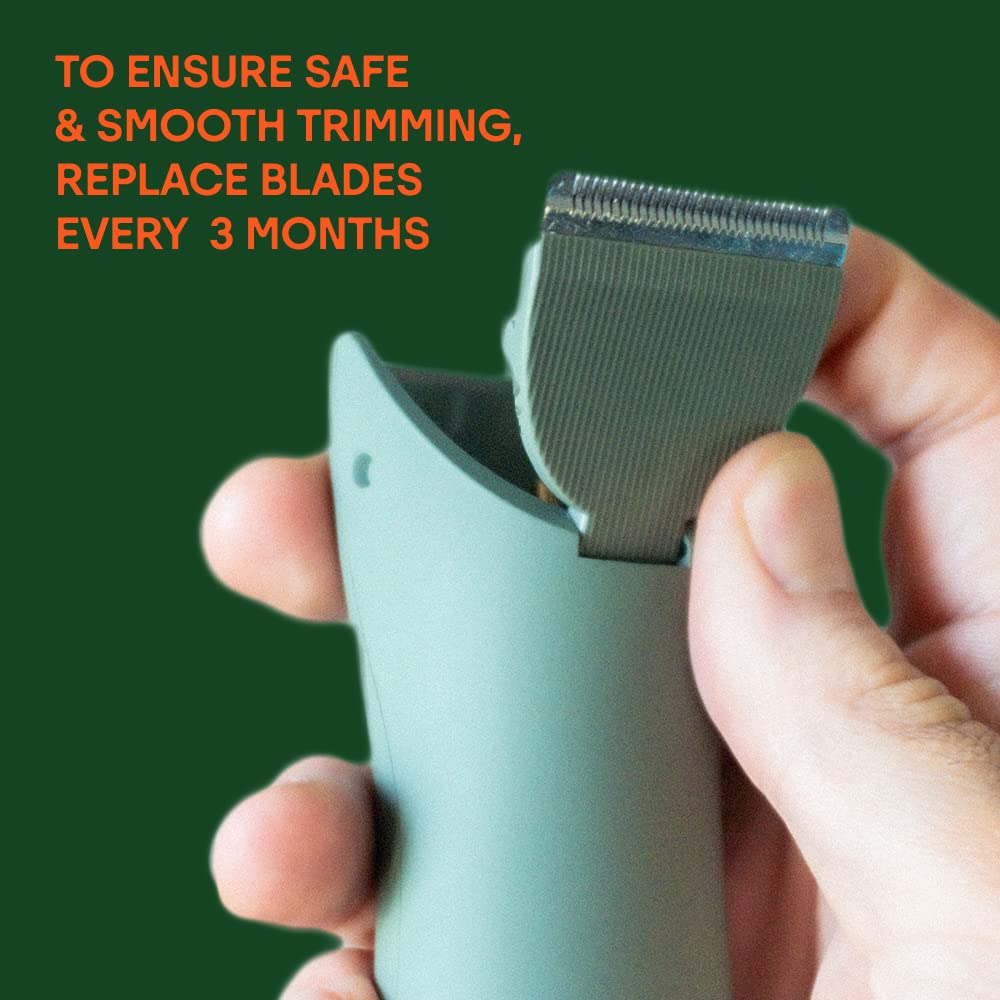 MERIDIAN underside view of blade guard showing anti-knick safety benefit