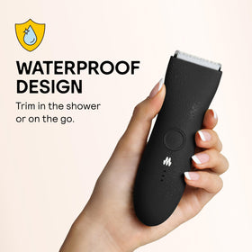 MERIDIAN trimmer used in shower to demonstrate waterproof design and easy wet trimming