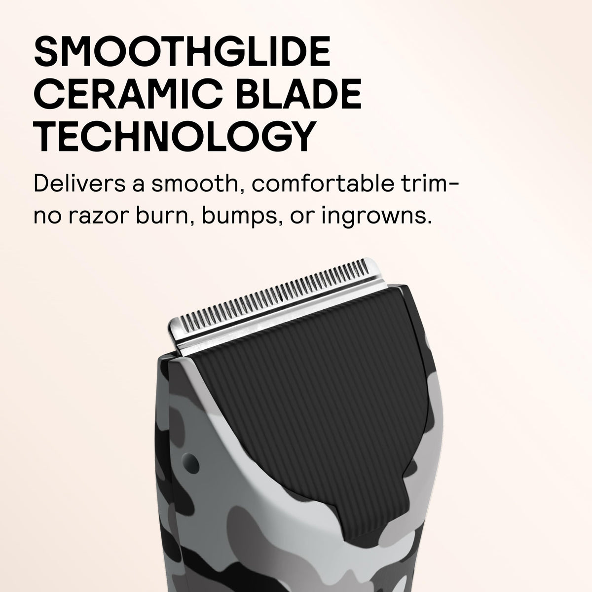 MERIDIAN trimmer with adjustable guides demonstrating length control