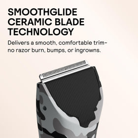 MERIDIAN trimmer with adjustable guides demonstrating length control